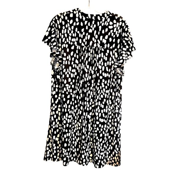 Cocomo XL Black Women's Short Sleeve Maxi BOHO Dress Miss Size 16 18 Extra Large - Picture 4 of 5